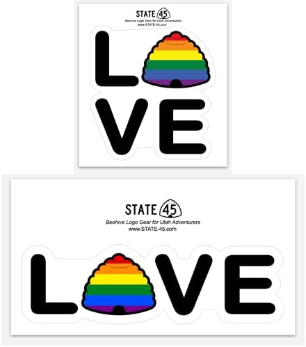 ערכת מדבקות פגוש גאווה של יוטה | מדבקות גאווה הומוסקסואלית | אביזרי LGBTQ